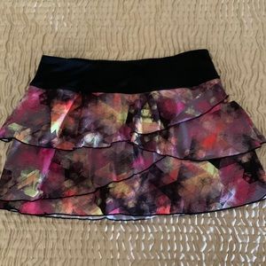 Fila tennis Pickleball layered skort M colorful and pretty!